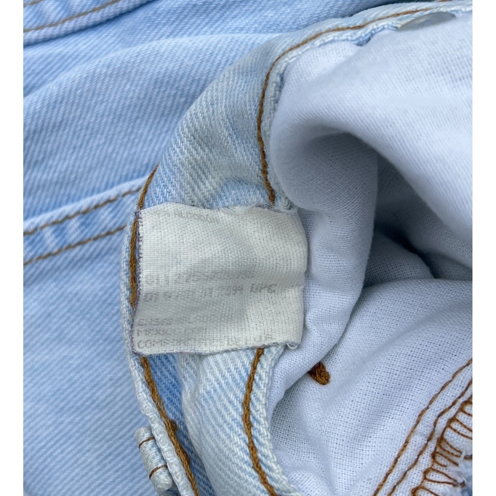 Vintage Mustang Jeans Mens 38x30 Relaxed Straight Leg Light Wash 90s Denim - Picture 6 of 13